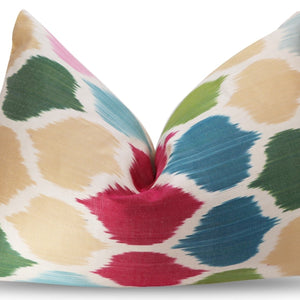 Canvello Handmade Silk Decorative Throw Pillow With Down Filled Insert