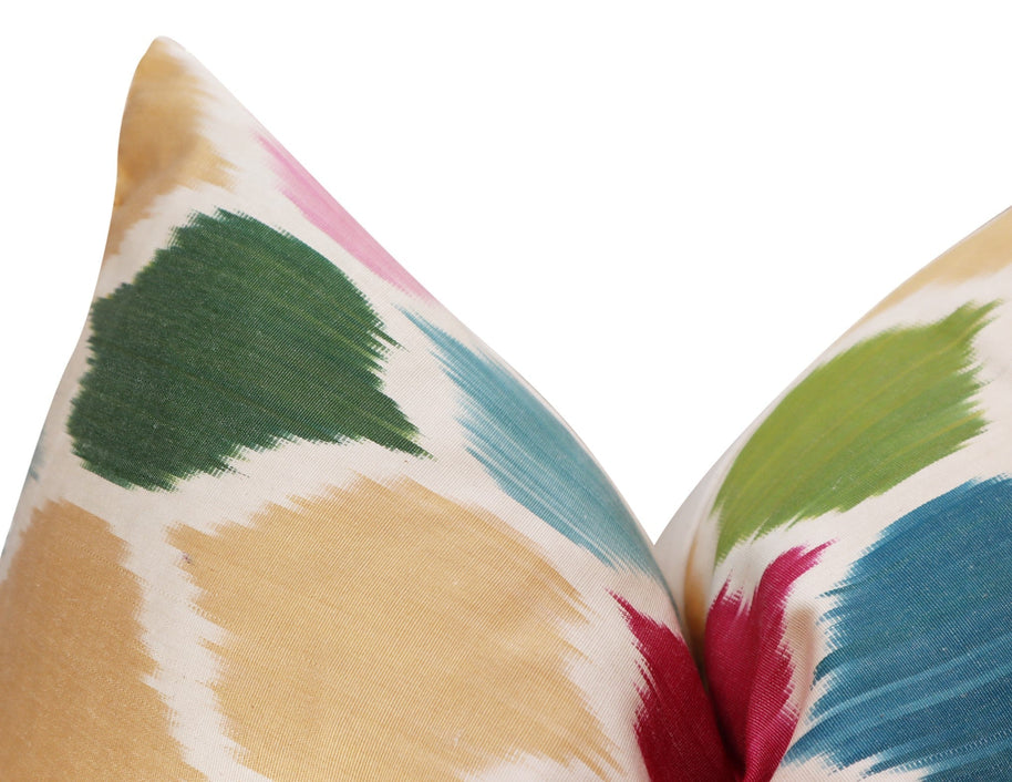 Canvello Handmade Silk Decorative Throw Pillow With Down Filled Insert