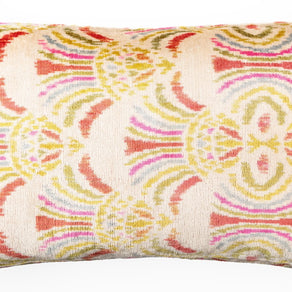 Canvello Luxurious 16x24 Handmade Velvet Silk Pillow With Premium Down Feather Insert -  Beige Pink