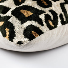 Canvello Luxurious 16x24 Handmade Velvet Silk Pillow With Premium Down Feather Insert -  Tiger Print Design