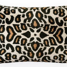 Canvello Luxurious 16x24 Handmade Velvet Silk Pillow With Premium Down Feather Insert -  Tiger Print Design