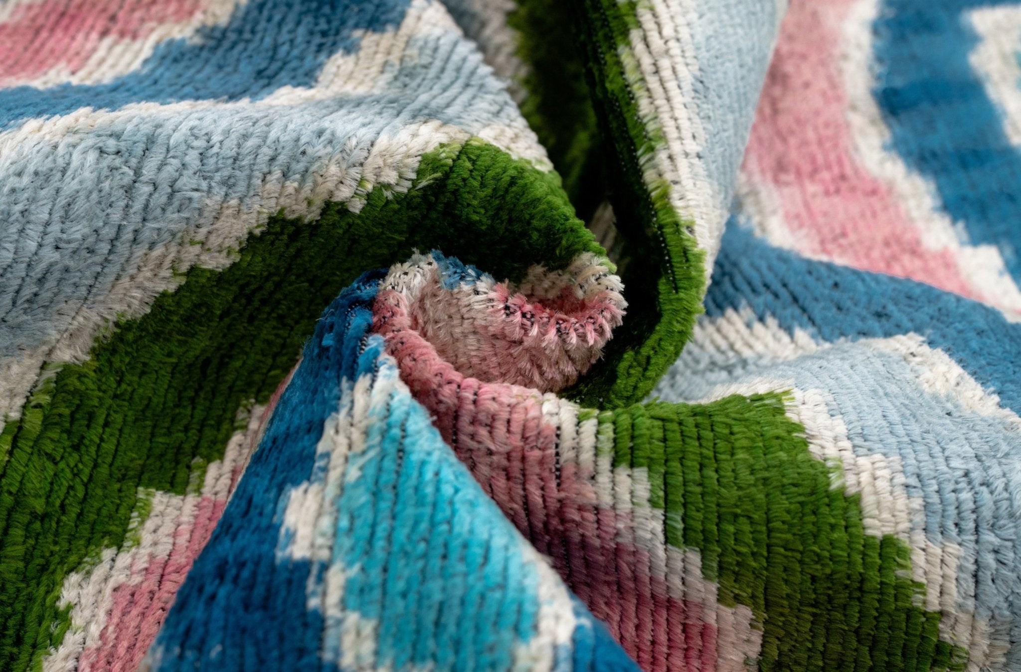 Canvello Luxurious 16x24 Inch Designer Throw Pillow With Down Feather Insert - Artistic Paisley Pattern In Vibrant Colors Pink Blue Green