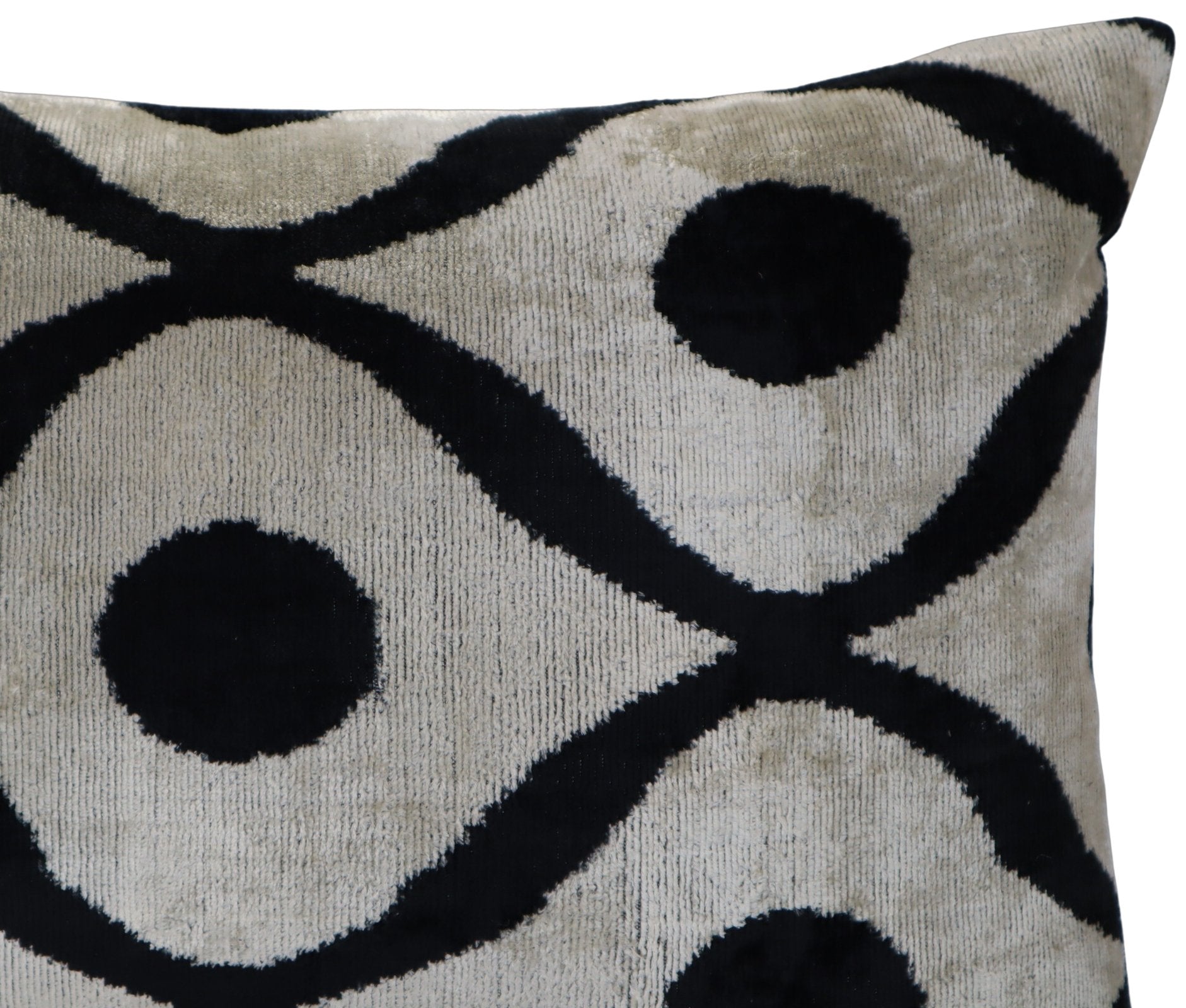 Canvello Luxury Decorative Black White Throw Pillow | 16 X 24 In (40 X 60 Cm)