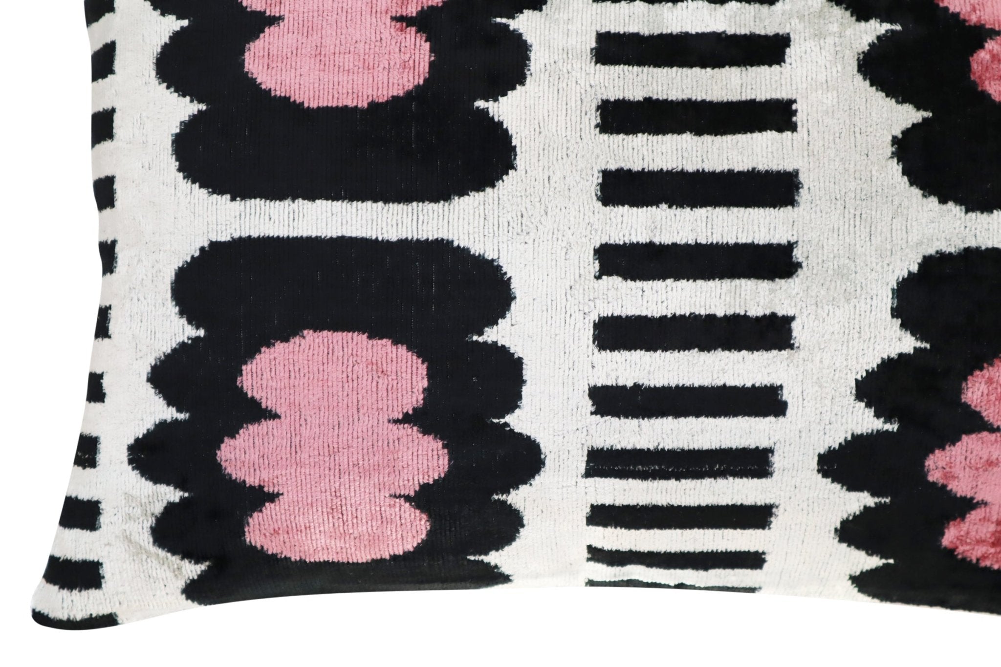 Canvello Luxury Decorative Pink Black White Throw Pillow | 16 X 24 In (40 X 60 Cm)