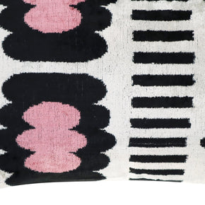 Canvello Luxury Decorative Pink Black White Throw Pillow | 16 X 24 In (40 X 60 Cm)