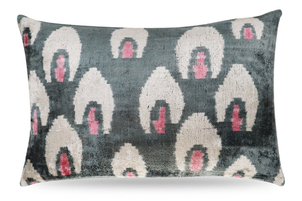 Canvello Luxury Gray Pink Pillow For Couch | 16 X 24 In (40 X 60 Cm)