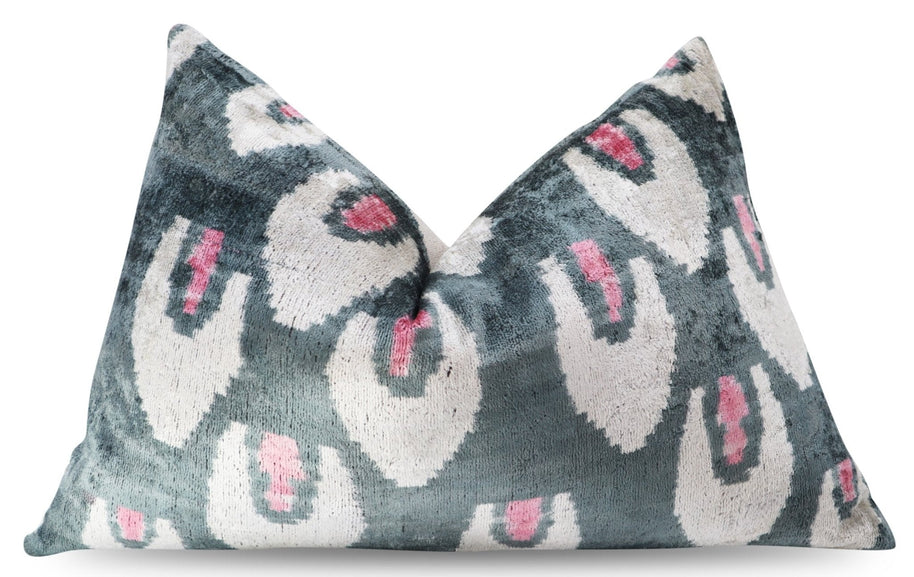 Canvello Luxury Gray Pink Pillow For Couch | 16 X 24 In (40 X 60 Cm)