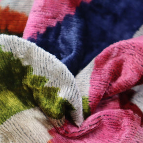 Canvello Multi Color Rainbow Handmade 16x24 Silk Velvet Pillow, Organic Veg Dyed, Down/Feather Filled