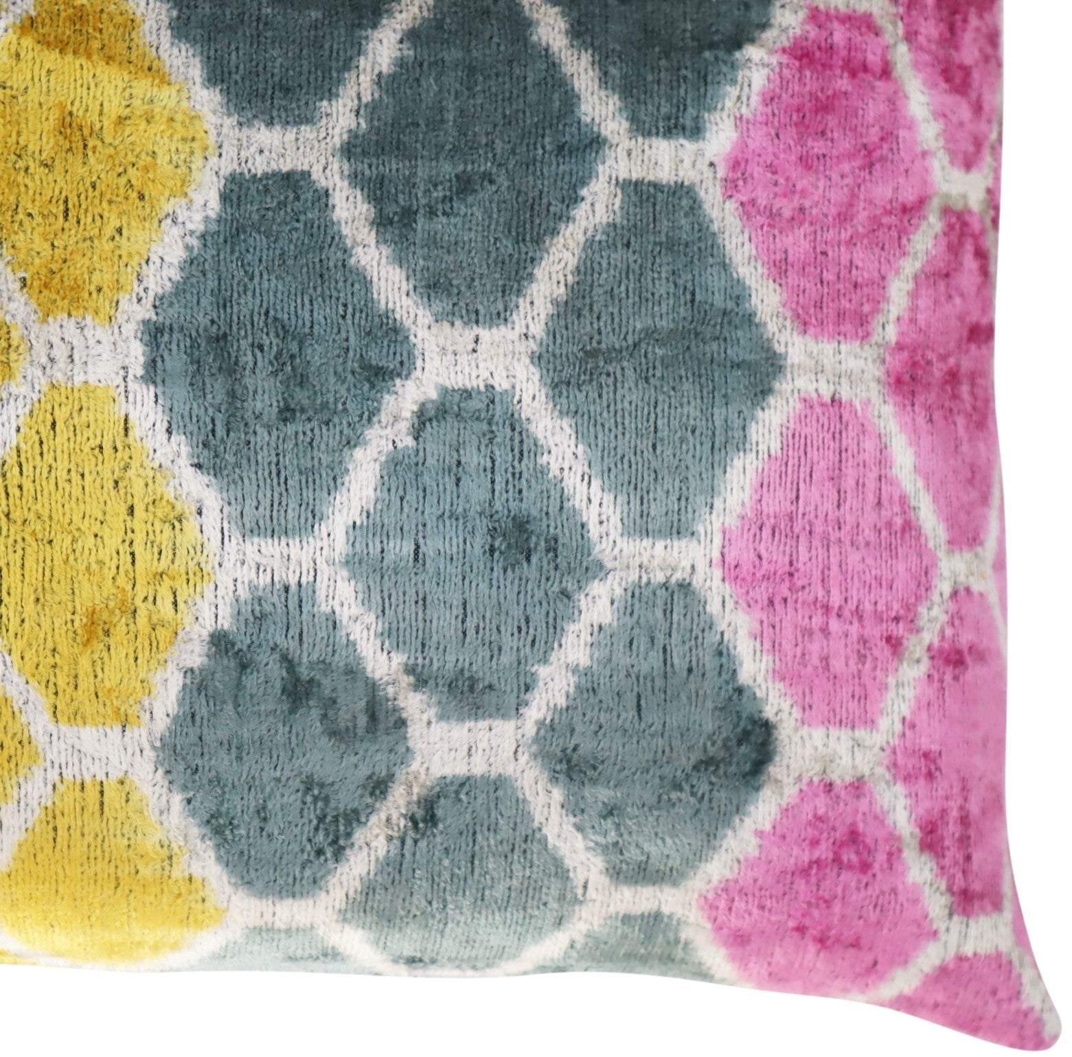 Canvello Pink Gold Gray Hexagon Pillows For Couch - 16x24 In