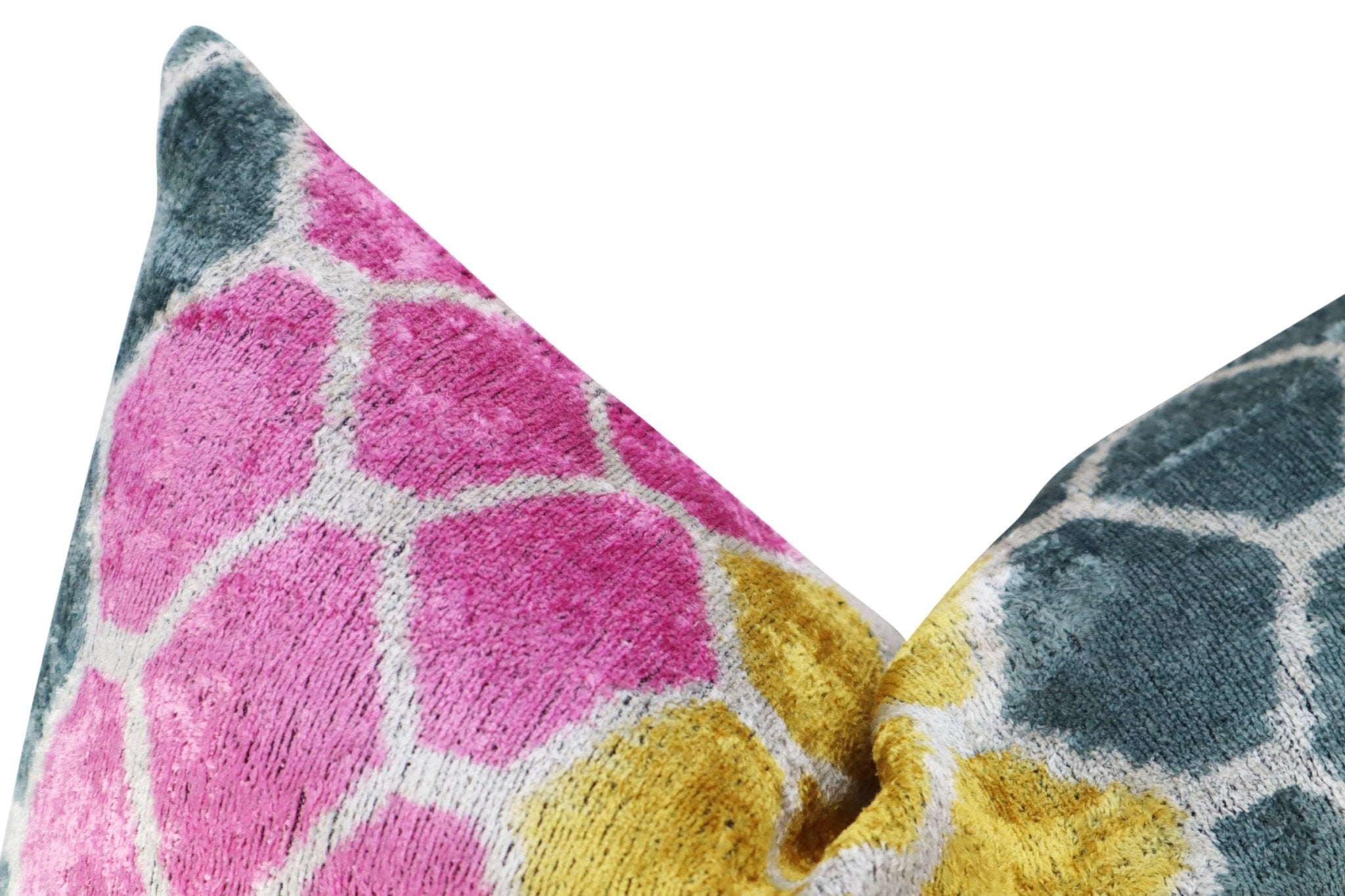 Canvello Pink Gold Gray Hexagon Pillows For Couch - 16x24 In