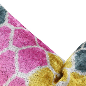 Canvello Pink Gold Gray Hexagon Pillows For Couch - 16x24 In