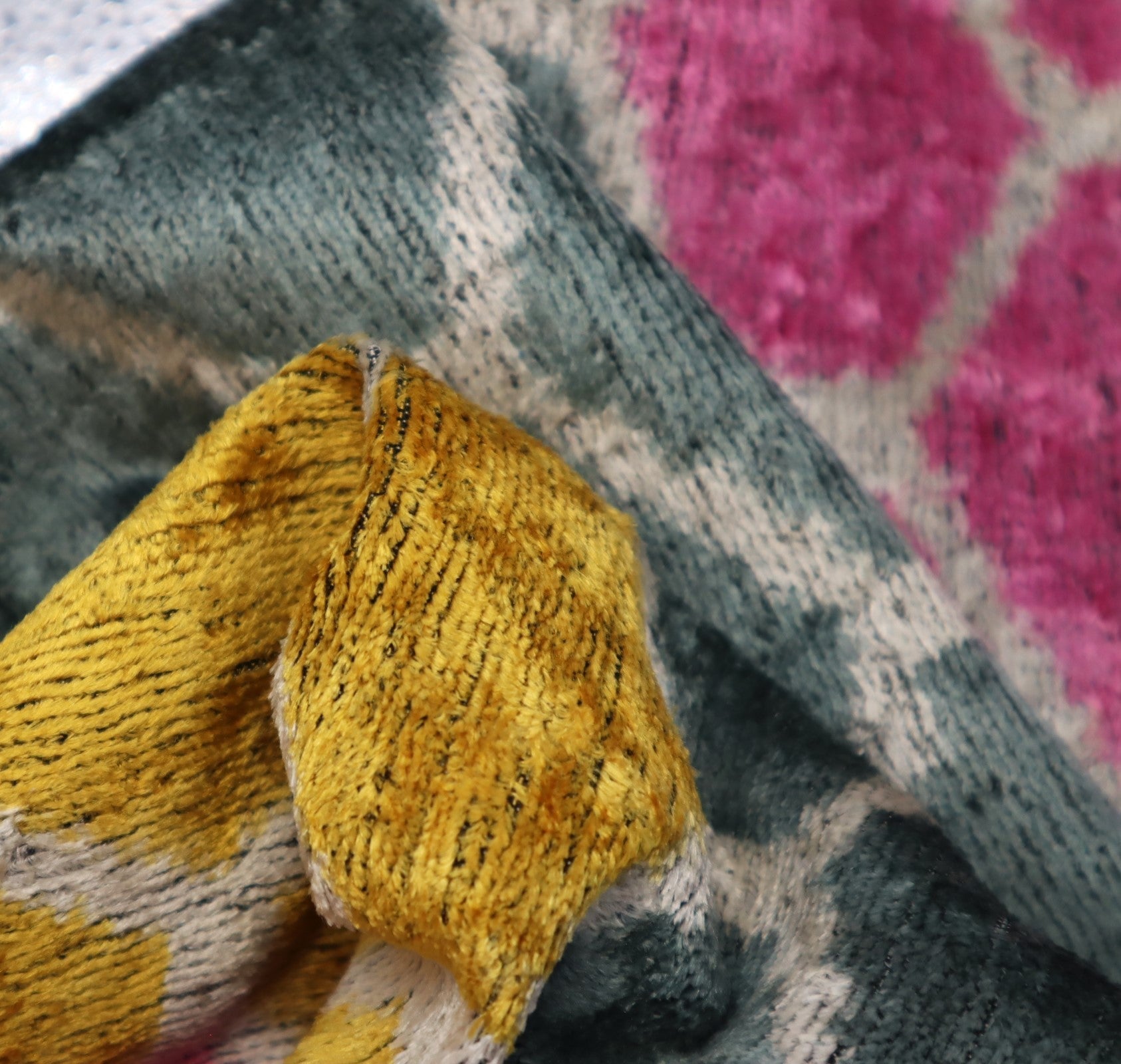 Canvello Pink Gold Gray Hexagon Pillows For Couch - 16x24 In