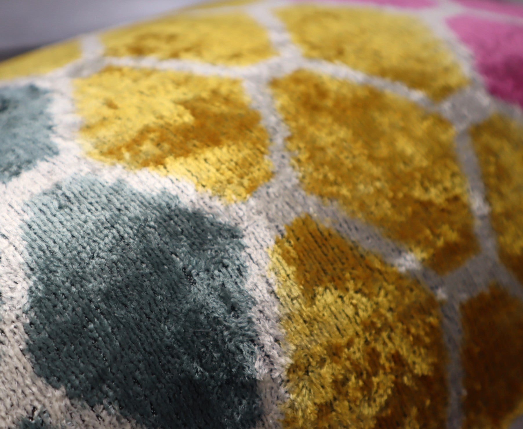 Canvello Pink Gold Gray Hexagon Pillows For Couch - 16x24 In