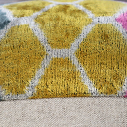 Canvello Pink Gold Gray Hexagon Pillows For Couch - 16x24 In