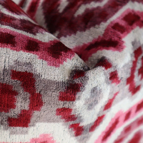 Canvello Pink Gray Handmade 16x24 Silk Velvet Pillow, Organic Veg Dyed, Down/Feather Filled