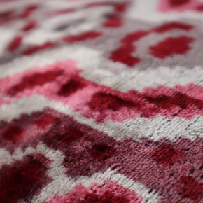 Canvello Pink Gray Handmade 16x24 Silk Velvet Pillow, Organic Veg Dyed, Down/Feather Filled