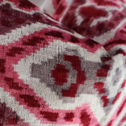 Canvello Pink Gray Handmade 16x24 Silk Velvet Pillow, Organic Veg Dyed, Down/Feather Filled