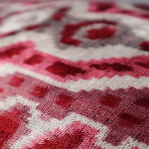 Canvello Pink Gray Handmade 16x24 Silk Velvet Pillow, Organic Veg Dyed, Down/Feather Filled