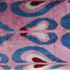 Canvello Pink Handmade 16x24 Silk Velvet Pillow, Organic Veg Dyed, Down/Feather Filled