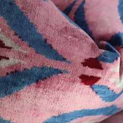 Canvello Pink Handmade 16x24 Silk Velvet Pillow, Organic Veg Dyed, Down/Feather Filled