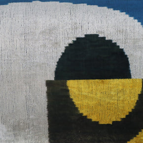 Canvello Silver Black Gold Handmade 16x24 Silk Velvet Pillow, Organic Veg Dyed, Down/Feather Filled