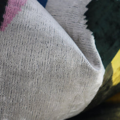 Canvello Silver Black Gold Handmade 16x24 Silk Velvet Pillow, Organic Veg Dyed, Down/Feather Filled