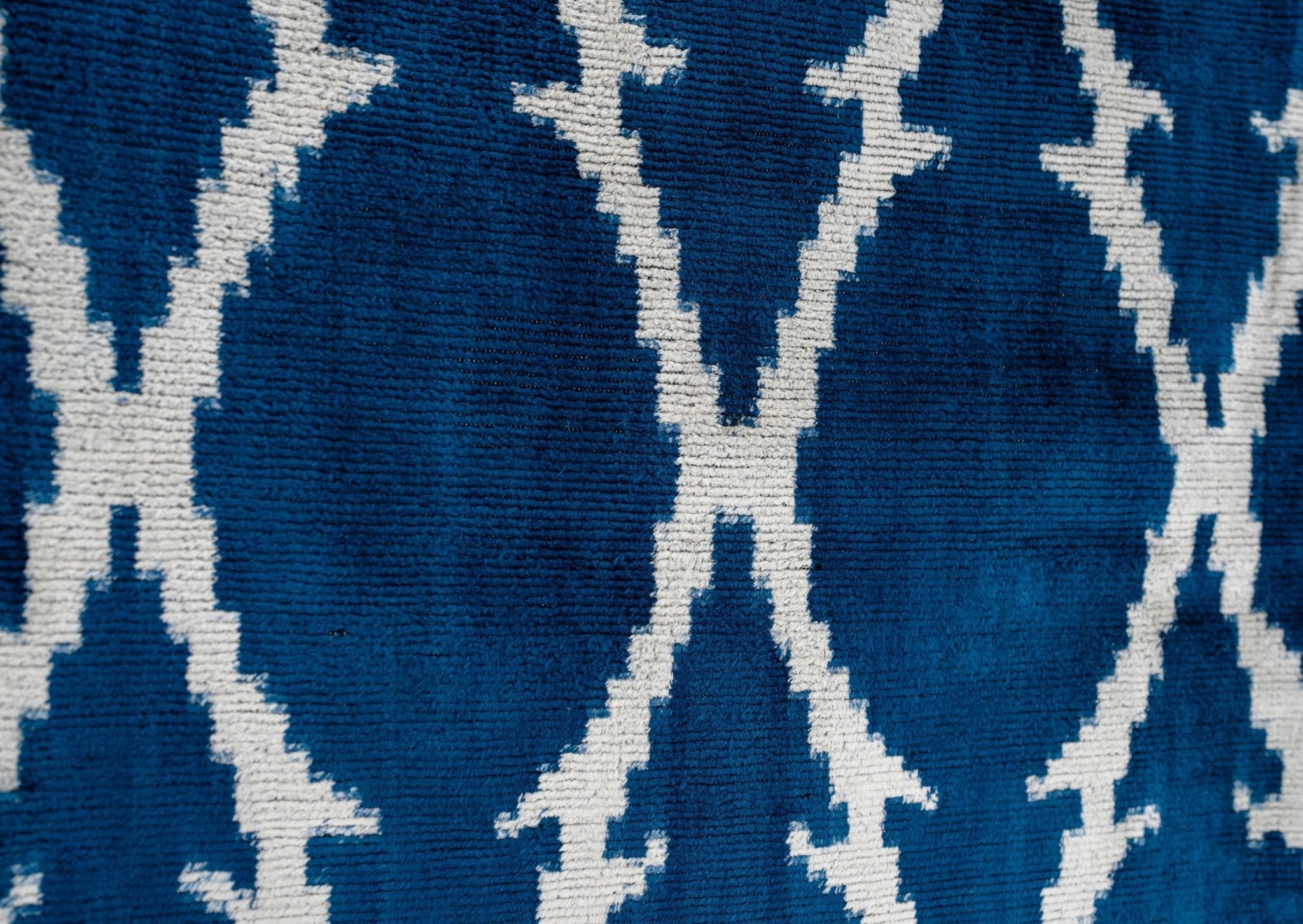 Canvello Unique THROW PILLOW + Down INSERT, Couch Cushion, Handmade Luxury Fabric, Decorative Super Soft Silk Velvet Navy Blue 16x24 In