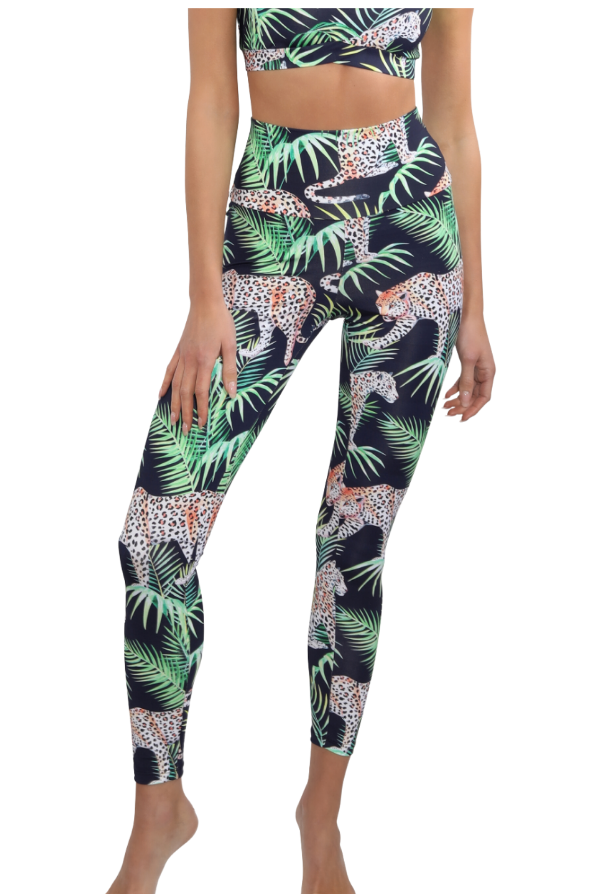 Gianine CAROLINE TROPICAL LEOPARD Activewear Legging