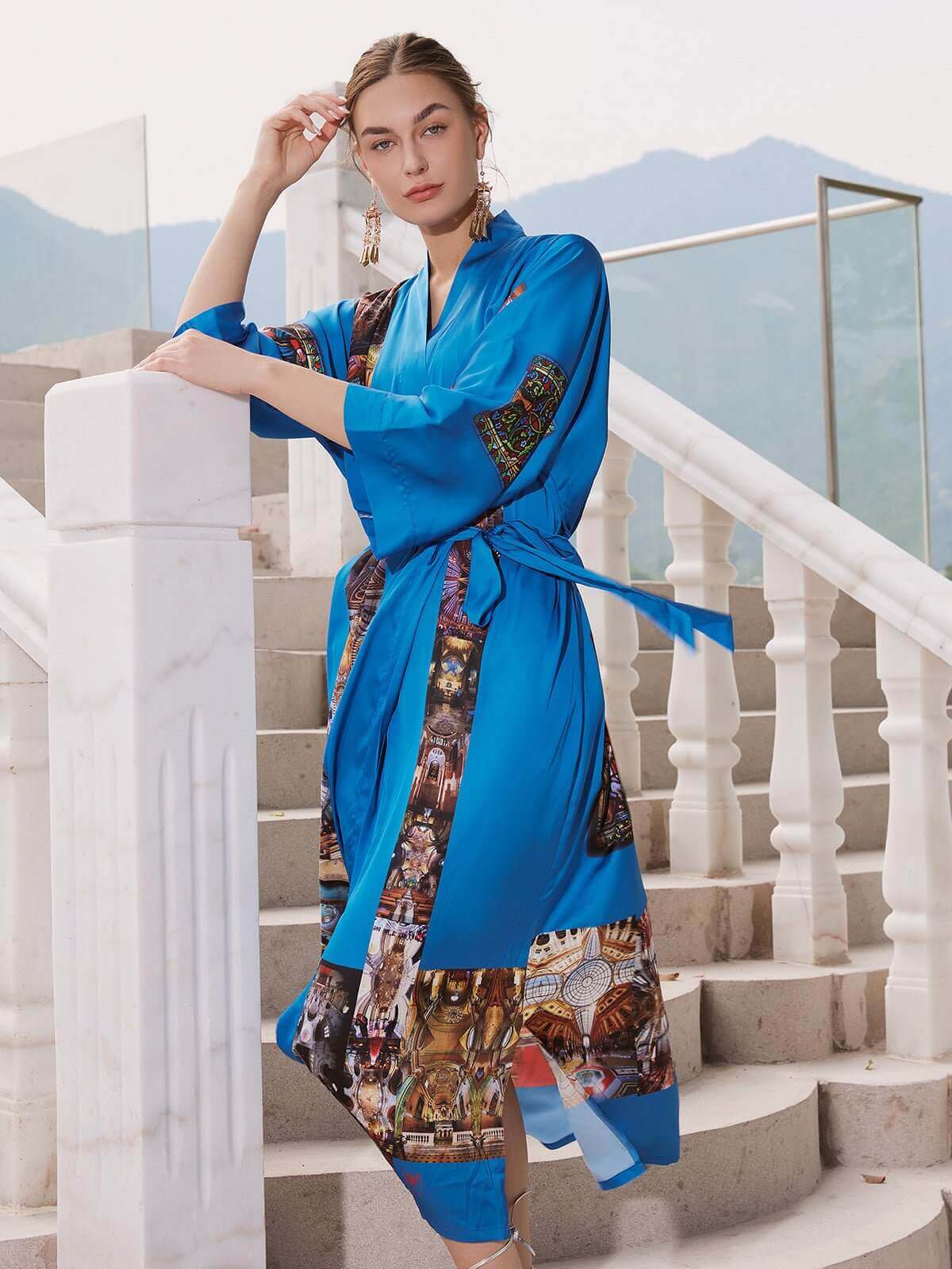 Ulivary Paris Cathedral Kimono Robe