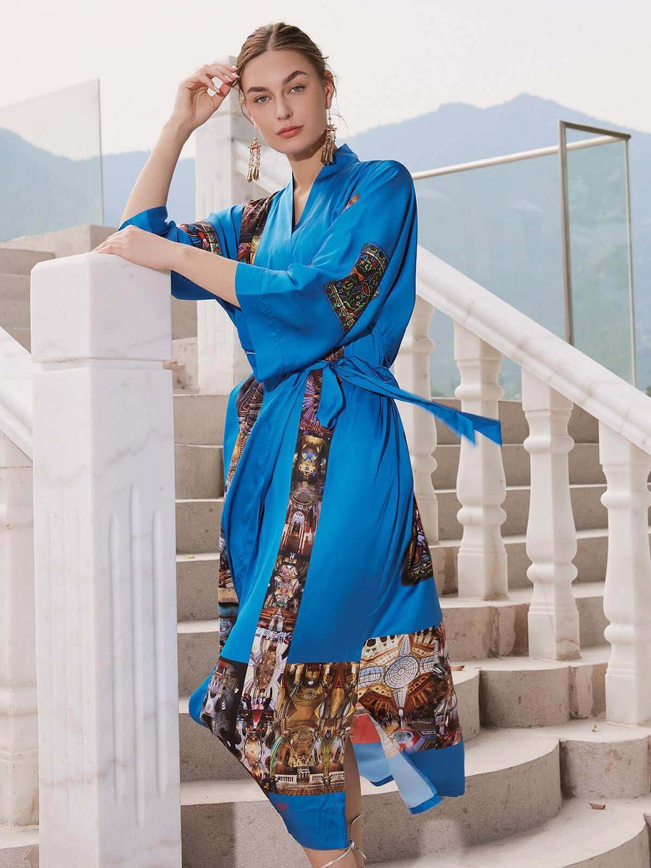 Ulivary Paris Cathedral Kimono Robe