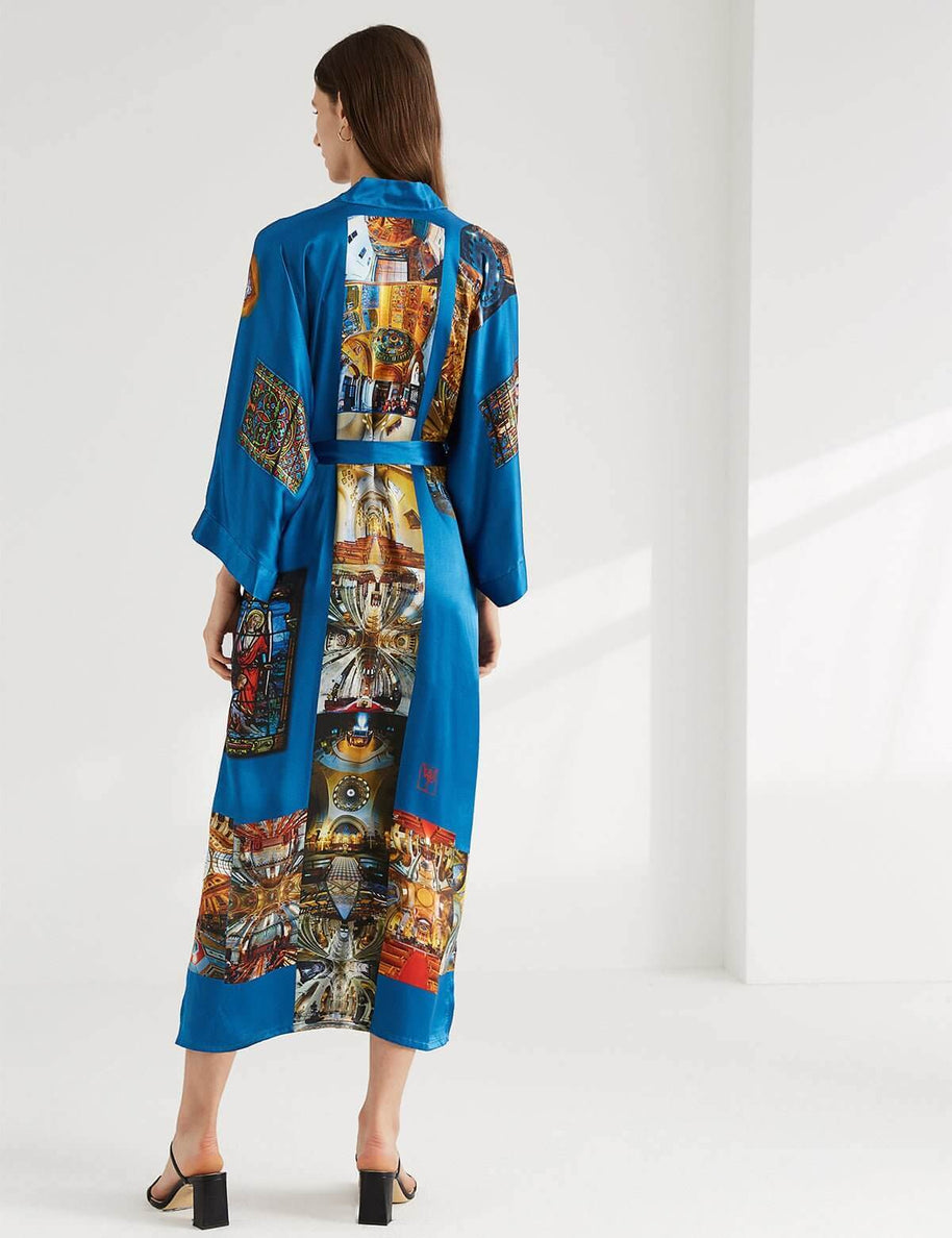 Ulivary Paris Cathedral Kimono Robe