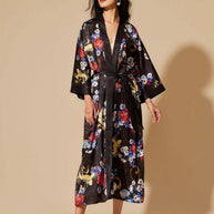 Dragon Floral Kimono Robe