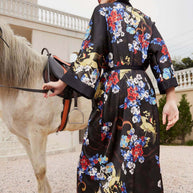 Dragon Floral Kimono Robe