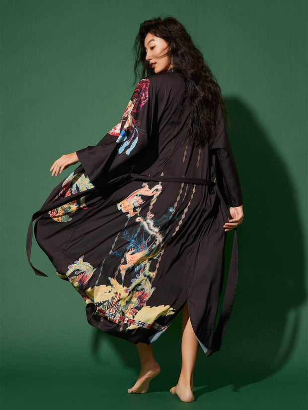 Ulivary Dragon Phoenix Kimono Robe