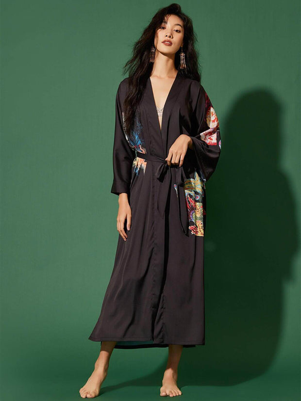 Ulivary Dragon Phoenix Kimono Robe
