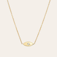 Zoe Lev Diamond Evil Eye Necklace