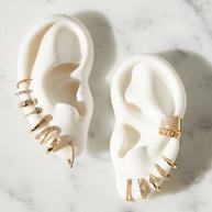 Zoe Lev Diamond Bezel Hoop Earrings