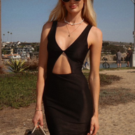 Gianine EMMA BLACK JACQUARD Dress