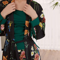 Ulivary Floral Pajama Set 3 Pcs