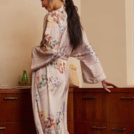 Ulivary Folding Fan Kimono Robe