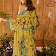 Ulivary Perched Bird Kimono Robe