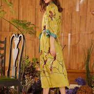 Ulivary Perched Bird Kimono Robe