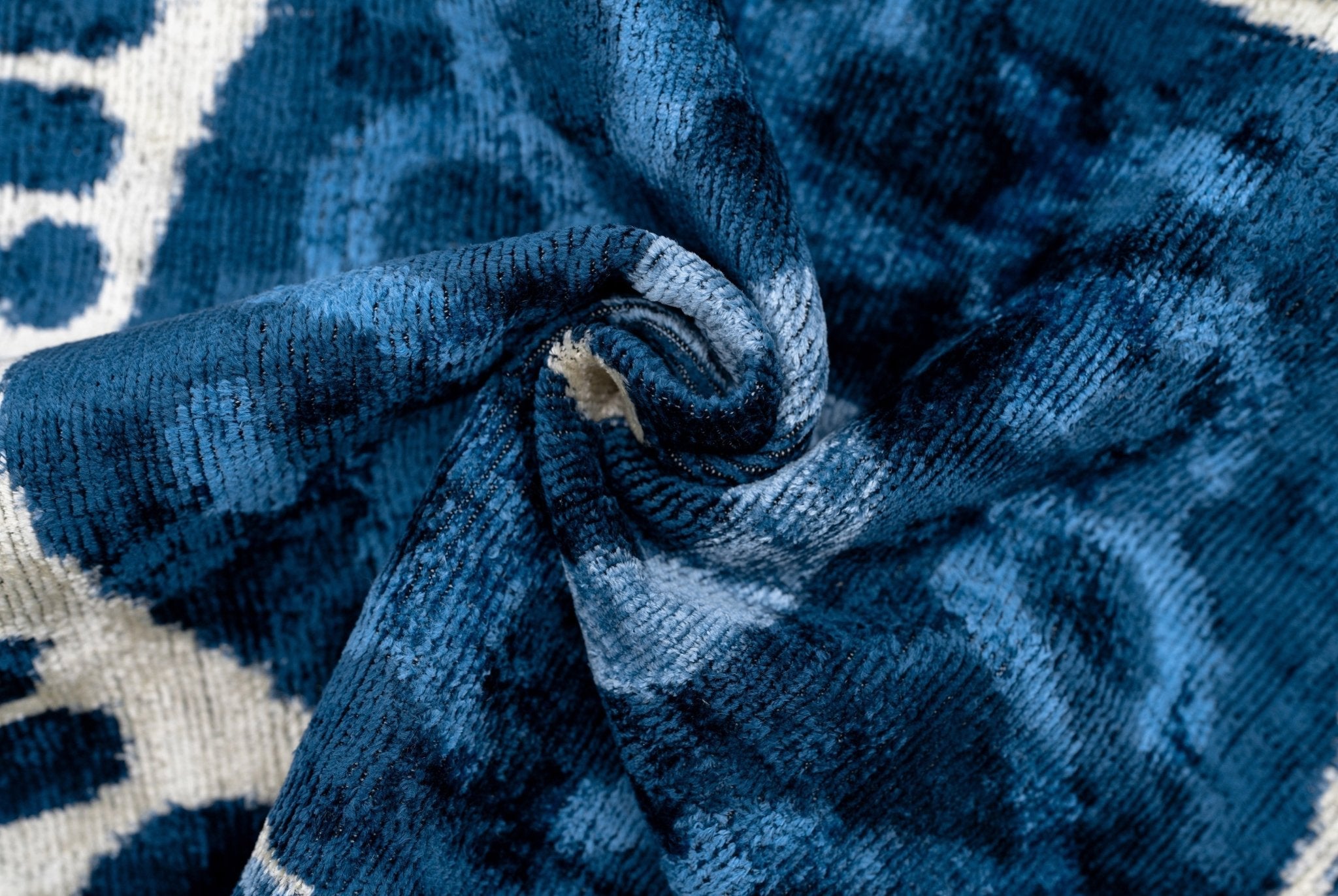 Handmade Blue Medallion Design Throw Pillow - 16x24 Inch, Vegetable Dyed With Premium Down Feather Insert