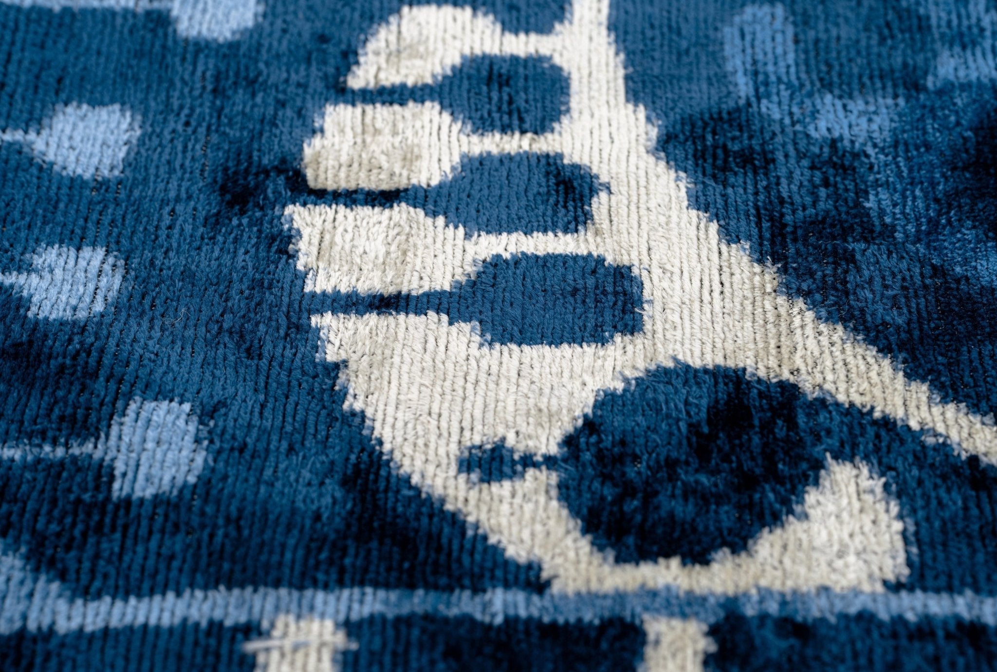 Handmade Blue Medallion Design Throw Pillow - 16x24 Inch, Vegetable Dyed With Premium Down Feather Insert