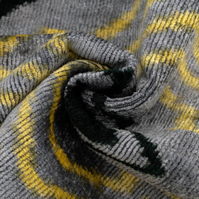 Handmade Throw Pillow Cover & Feather Insert | Yellow Gray Pillow | Soft Throw Pillow| Luxury Decorative For Couch | 16 X 24 In