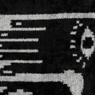 Handmade Velvet Throw Pillow With Black And White Abstract Eye Design - High-Quality 20x20 Inch Decorative Accent With Premium Down Feather Insert