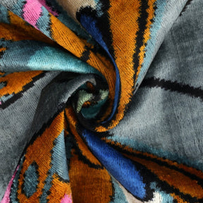 Handmade Velvet Throw Pillow With Colorful Butterfly Design - High-Quality 20x20 Inch Decorative Accent With Premium Down Feather Insert