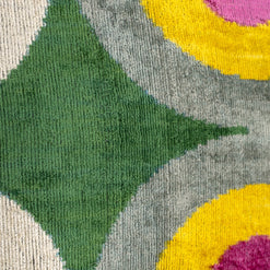 Handmade Velvet Throw Pillow With Modern Abstract Design - High-Quality 20x20 Inch Decorative Accent With Premium Down Feather Insert