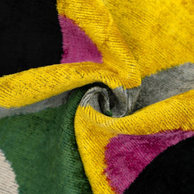 Handmade Velvet Throw Pillow With Modern Abstract Design - High-Quality 20x20 Inch Decorative Accent With Premium Down Feather Insert