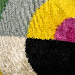 Handmade Velvet Throw Pillow With Modern Abstract Design - High-Quality 20x20 Inch Decorative Accent With Premium Down Feather Insert